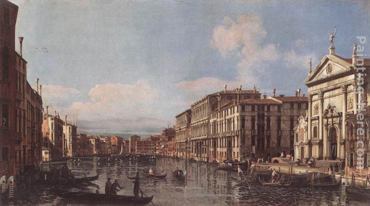 View of the Grand Canal at San Stae painting - Bernardo Bellotto View of the Grand Canal at San Stae art painting